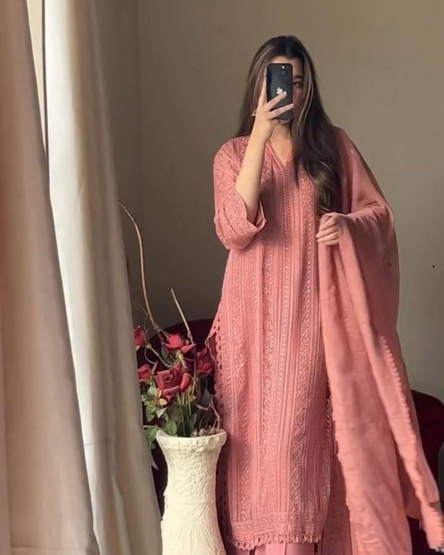 Chinon Embroidered Palazzo Set