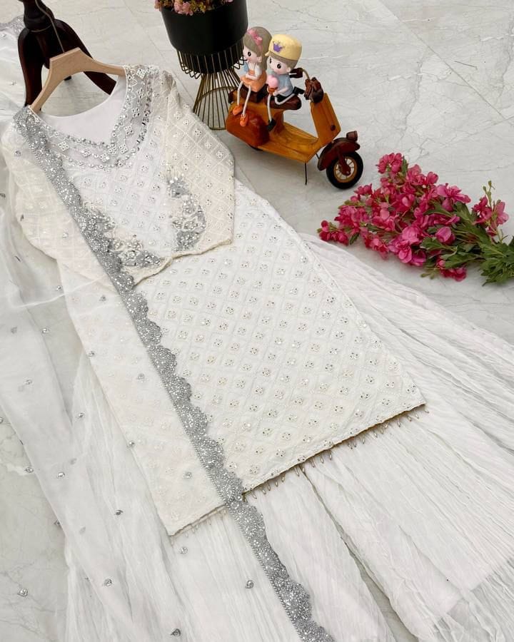 White Mirror Palazzo Set