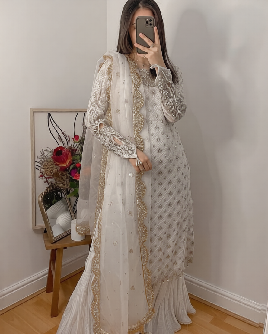 White Mirror Palazzo Set