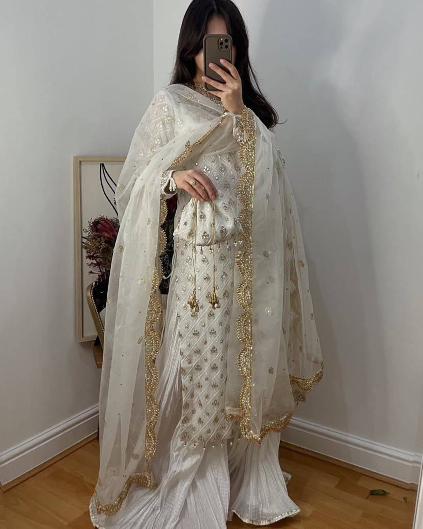 White Mirror Palazzo Set